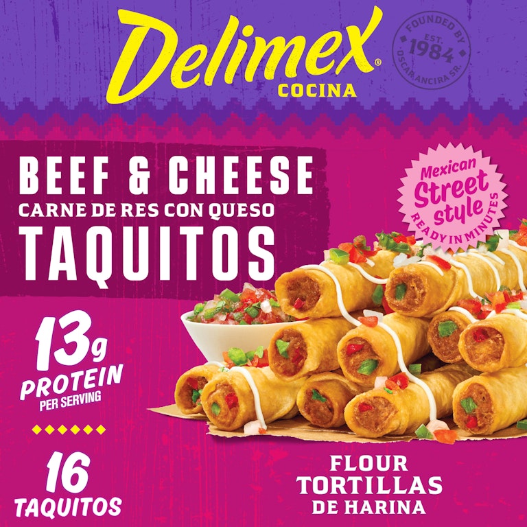 Taquitos Carne Queso Delimex 544 g