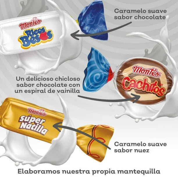 Surtido de Chiclosos de Leche Montes 1,35 Kg
