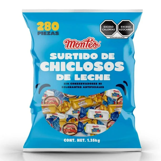 Surtido de Chiclosos de Leche Montes 1,35 Kg