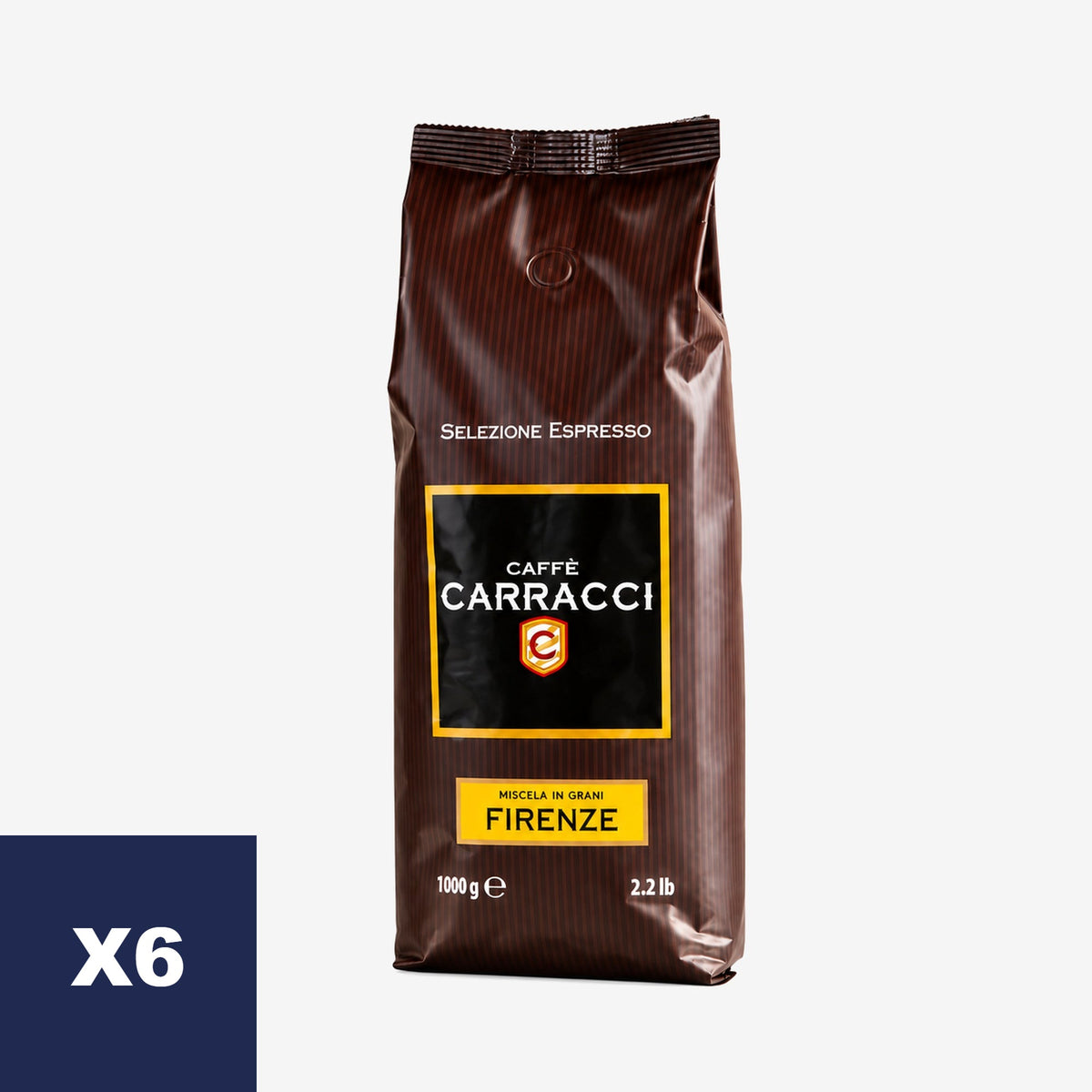 Café Firenze Grano Entero Carracci 6 x 1 kg