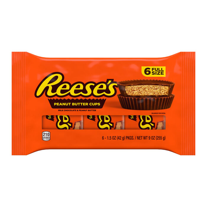 Chocolate Cups Leche Mantequilla Maní Reese's 6 x 42 g