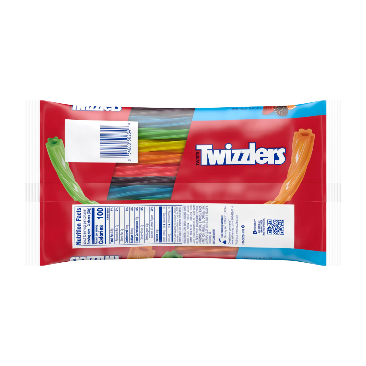 Masticables Twists Rainbow Twizzlers 12 x 351 g