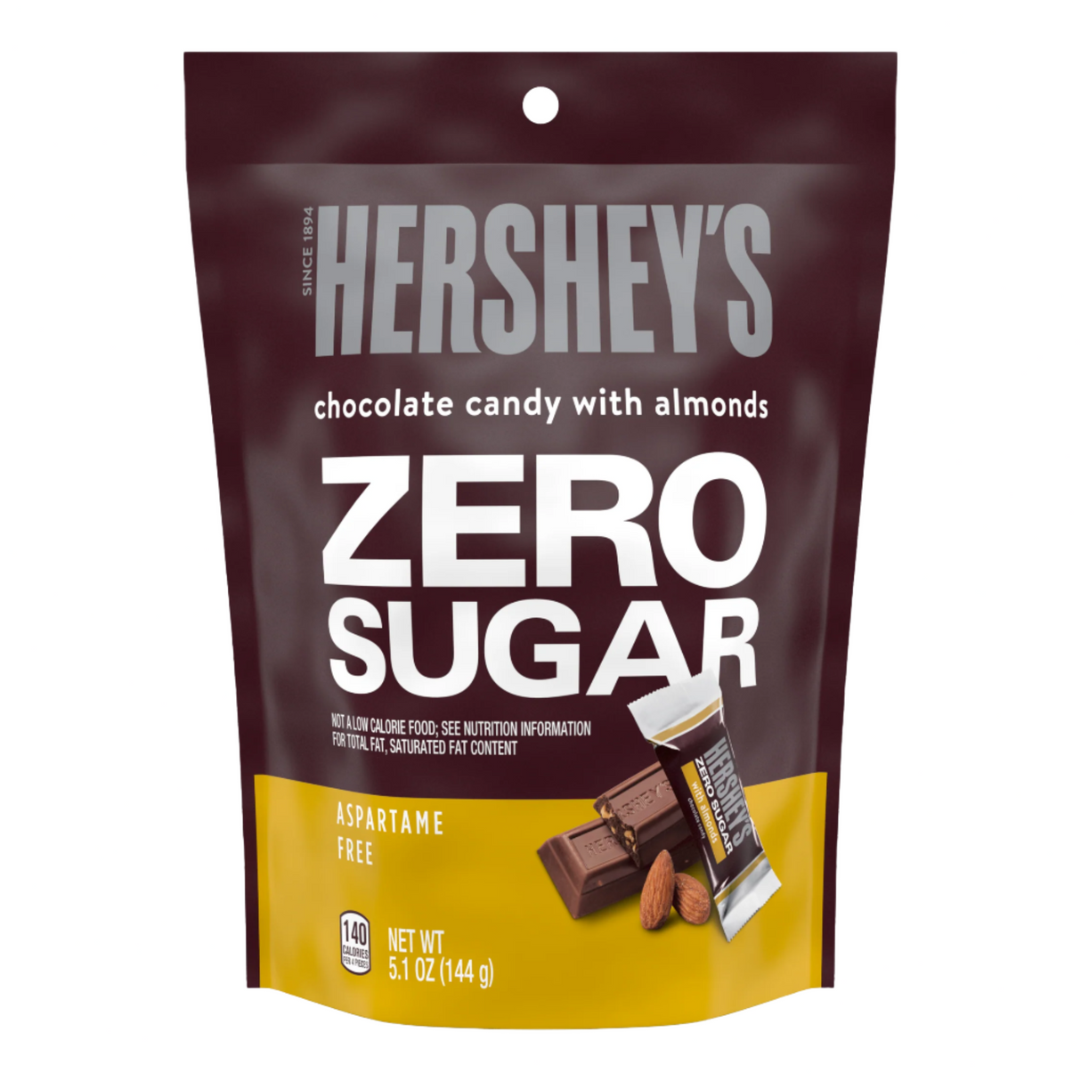 Chocolates Zero Azúcar con Almendras Hershey's 144 g