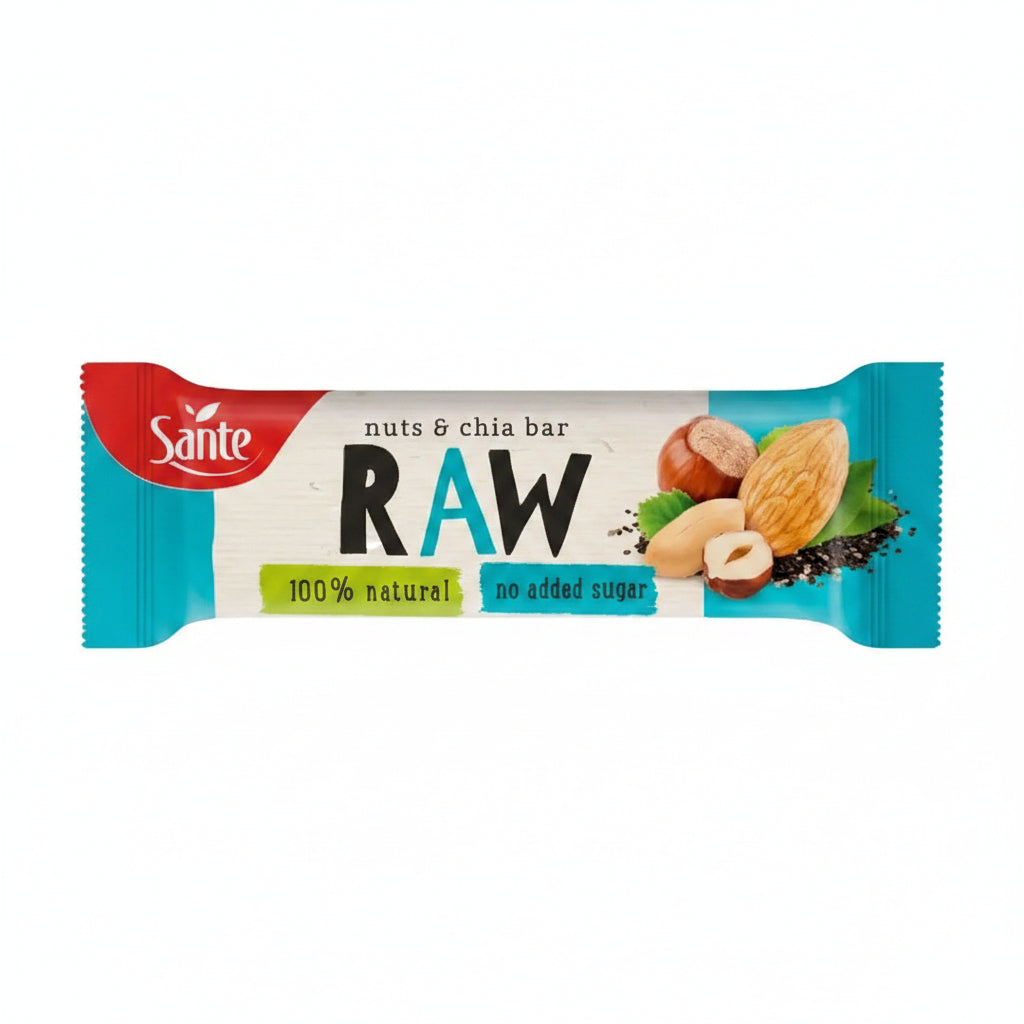 Barrita de Fruta RAW Frutos Secos y Chia Sante 35 g
