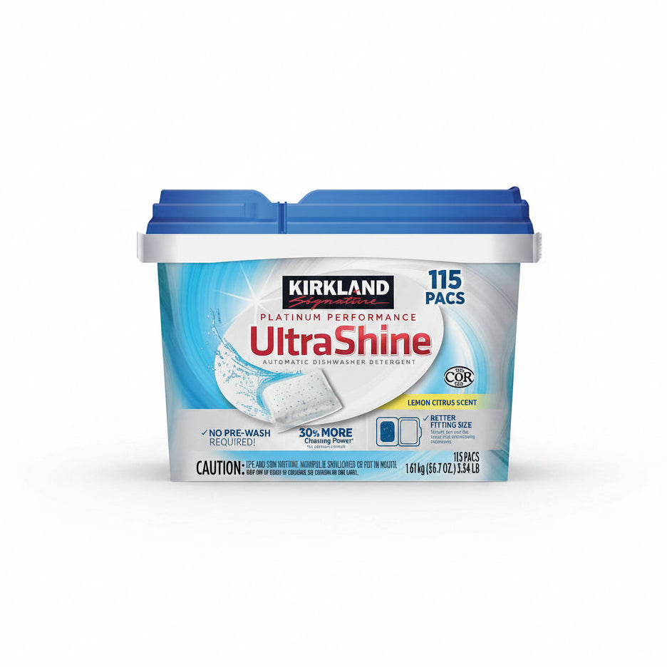 Lavavajillas en Cápsulas UltraShine Kirkland 115 un