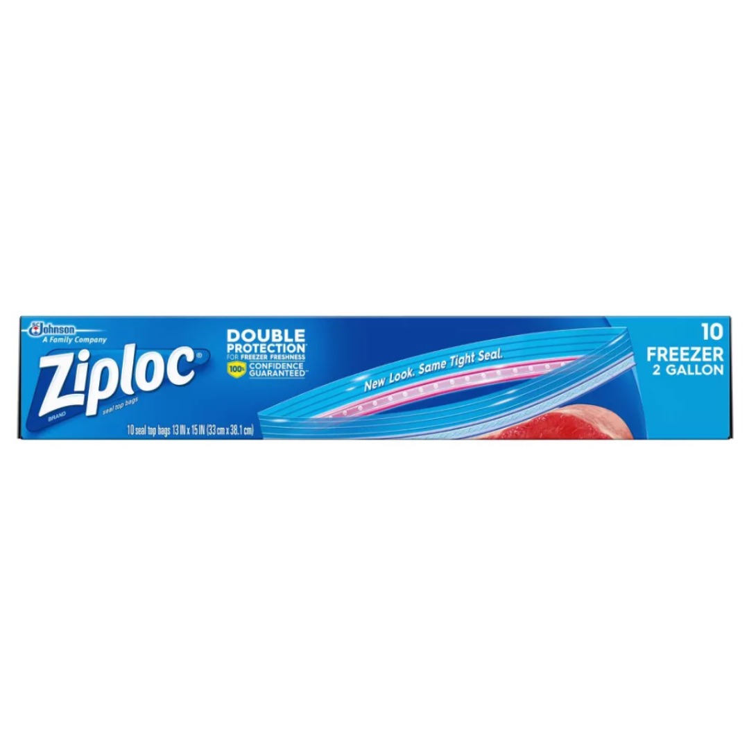 Bolsas Herméticas Freezer 33 x 38 cm Ziploc 10 un
