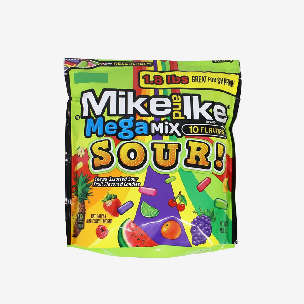 Masticables Mega Mix Ácido Mike and Ike 816 g