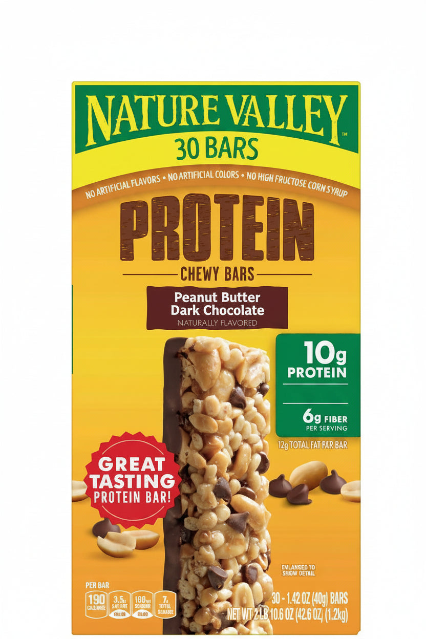 Barritas de Proteína con Mantequilla Maní y Chocolate Nature Valley 30 un x 40 g