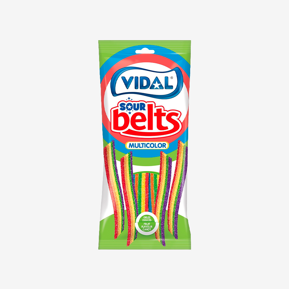 Gomitas Cintas Ácidas Multicolor Cítrico Vidal 90 g