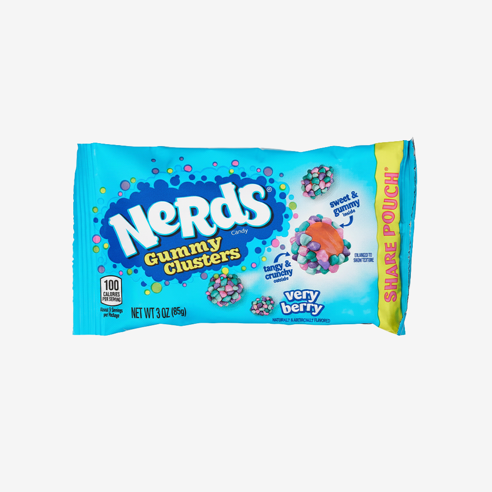 Caramelos Gummy Clusters Very Berry Nerds 85 g