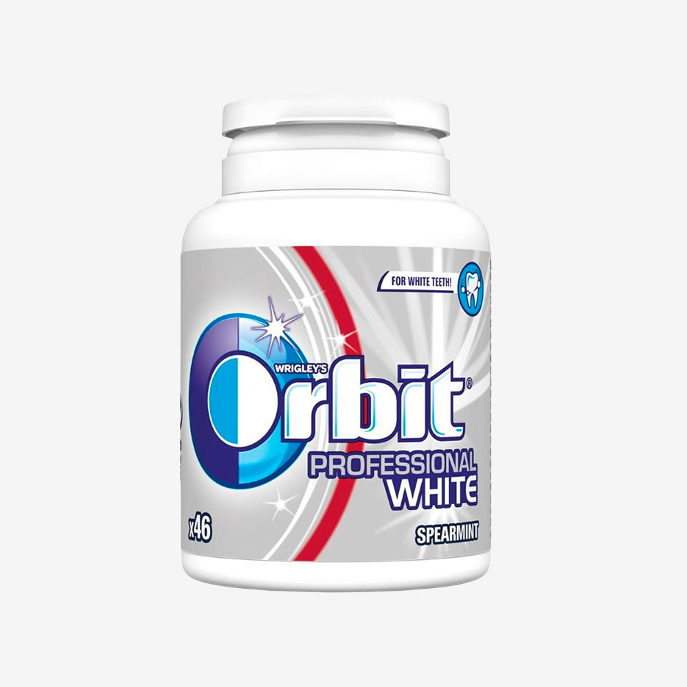 Chicles Professional White Bottle Orbit 64 g