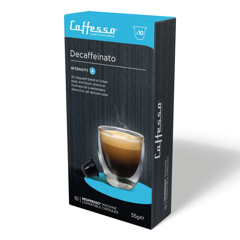 Cápsulas de Café Descafeinado para Nespresso Caffesso 10 un