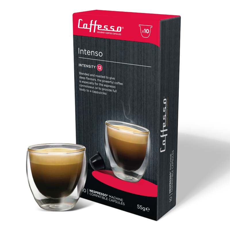Cápsulas de Café Intenso para Nespresso Caffesso 10 un