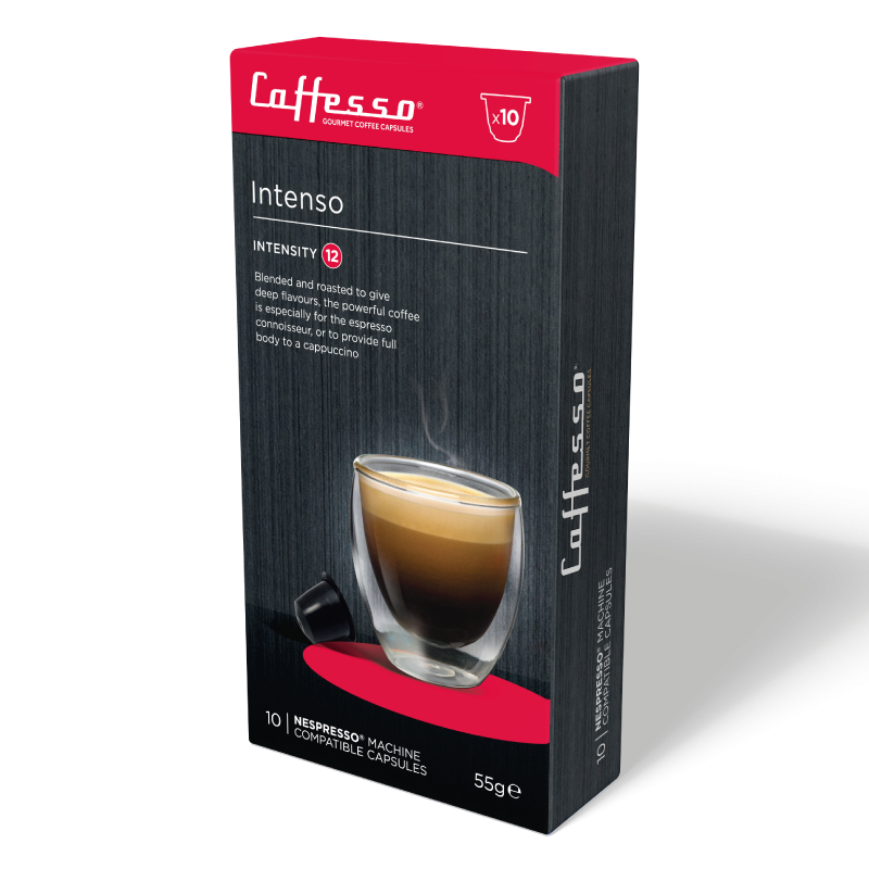 Cápsulas de Café Intenso para Nespresso Caffesso 10 un