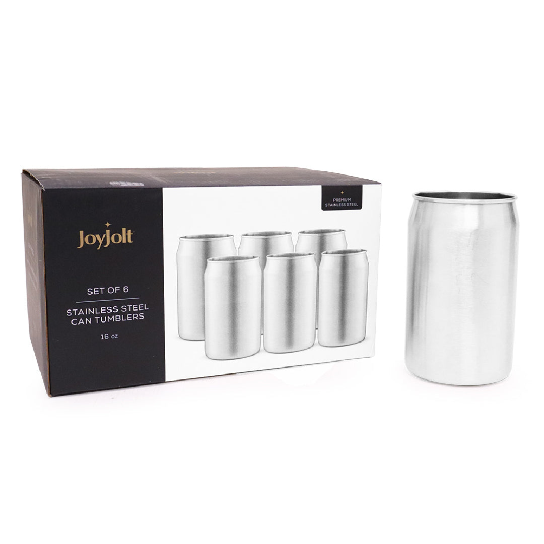 Set 6 Vasos Acero Inoxidable JoyJolt 1 un