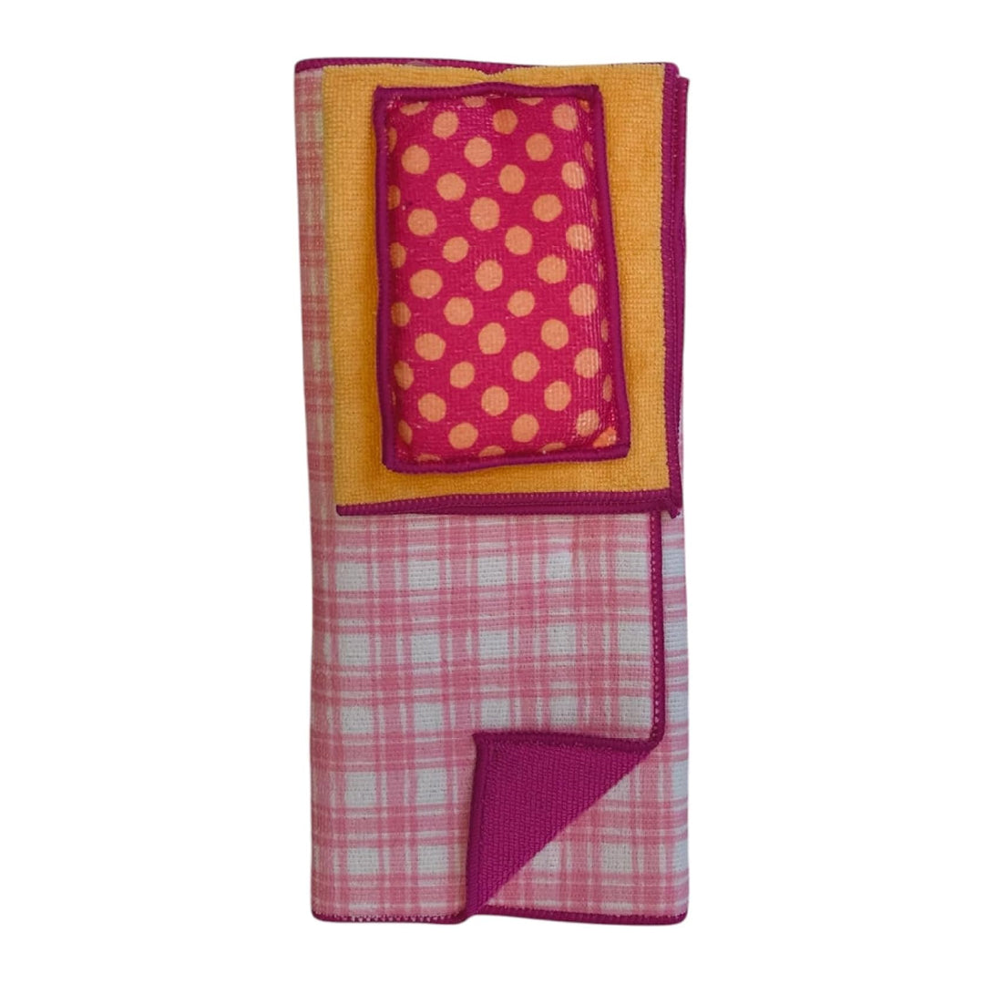 Set limpieza 3 Piezas Microfibra Bright Box Rosa 1 un