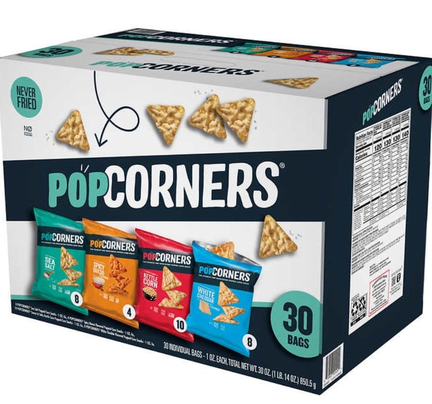 Snack de Ma’z Inflado Variedades PopCorners 30 un x 28 g