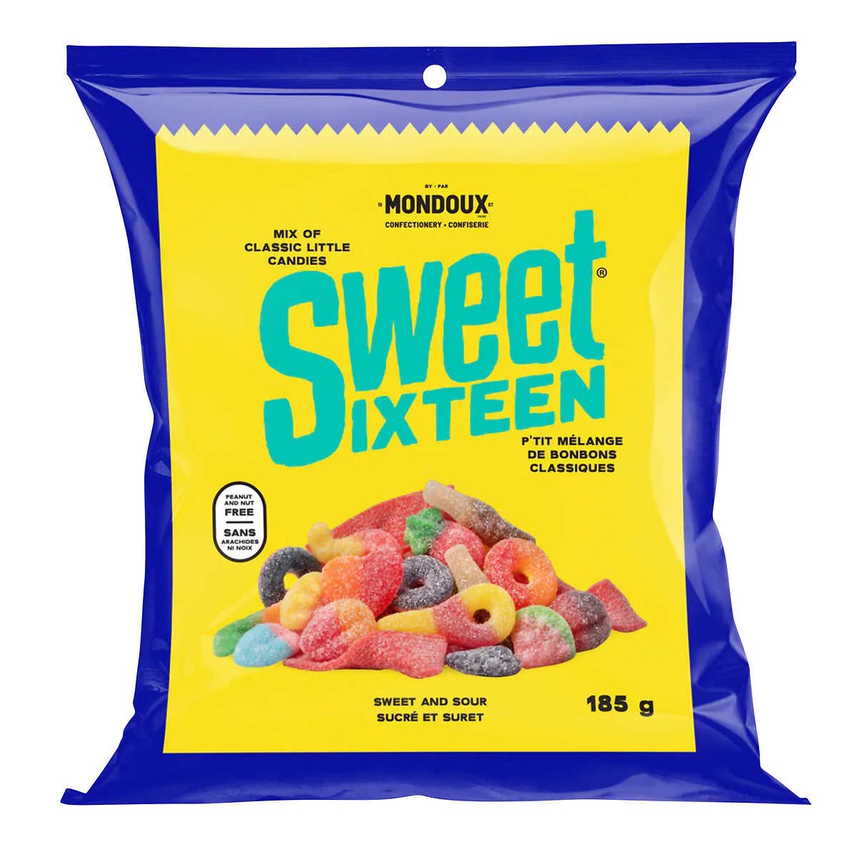 Gomitas Dulces y Acidas Sweet Sixteen Mondoux 10 x 185 g