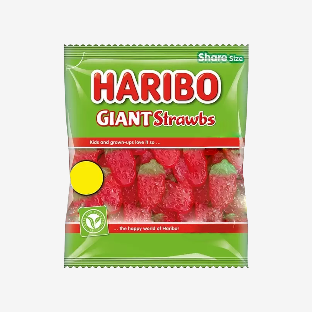 Gomitas Giant Strawbs Haribo 140 g