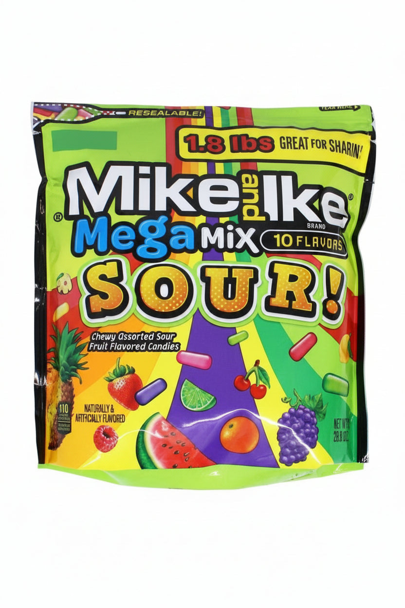 Masticables Mega Mix Ácido Mike and Ike 816 g