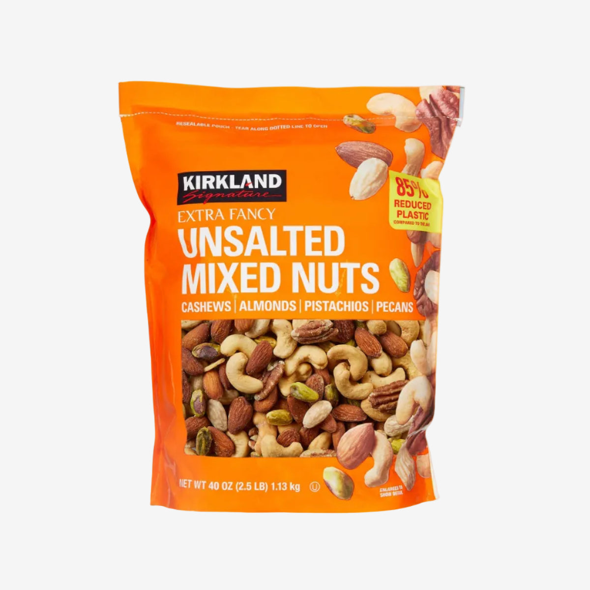 Mezcla de Frutos Secos sin Sal Extra Fancy Kirkland 1.13 kg