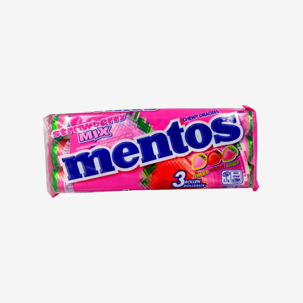 Masticables Frutilla Mentos 114 g