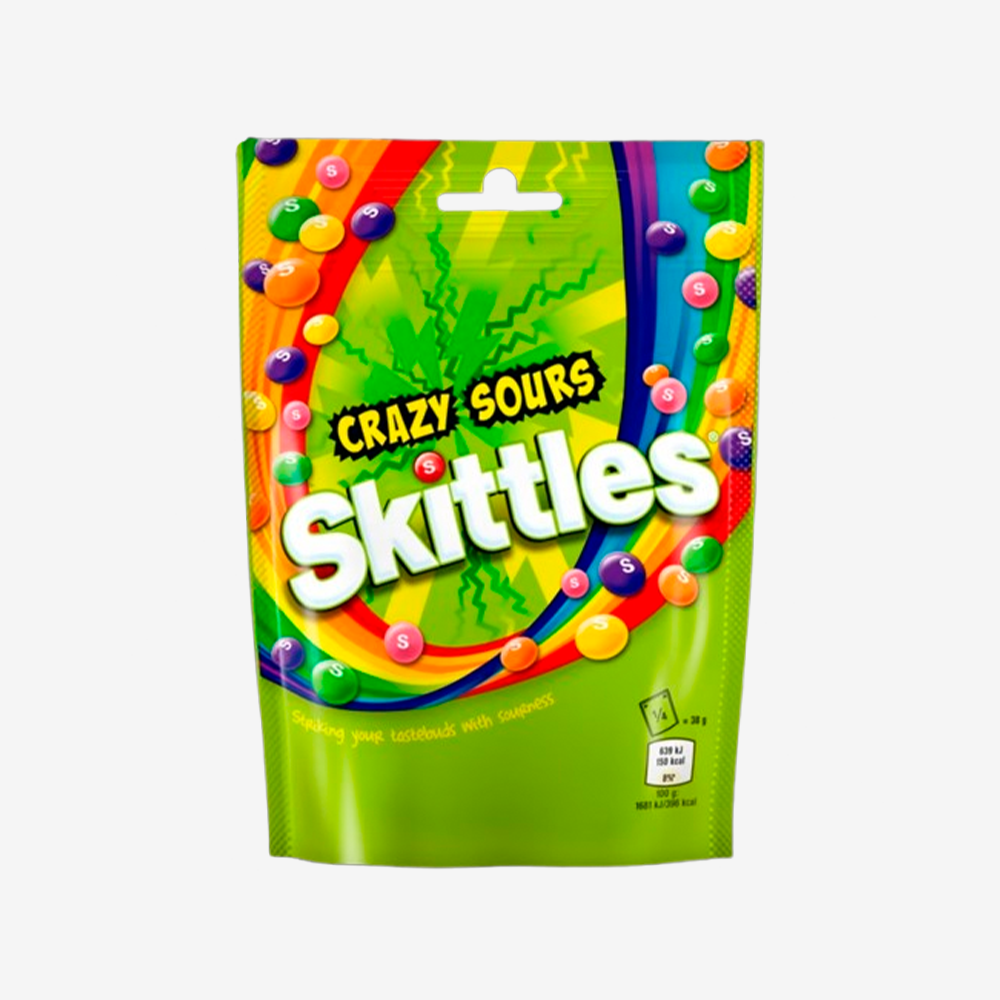 Masticables Crazy Sours Skittles 152 g