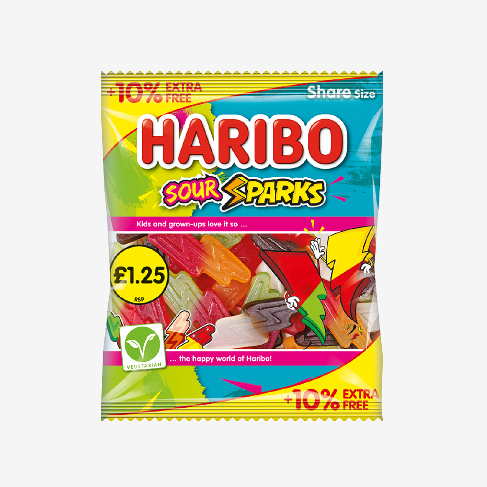 Gomitas Sour Sparks Haribo 154 g