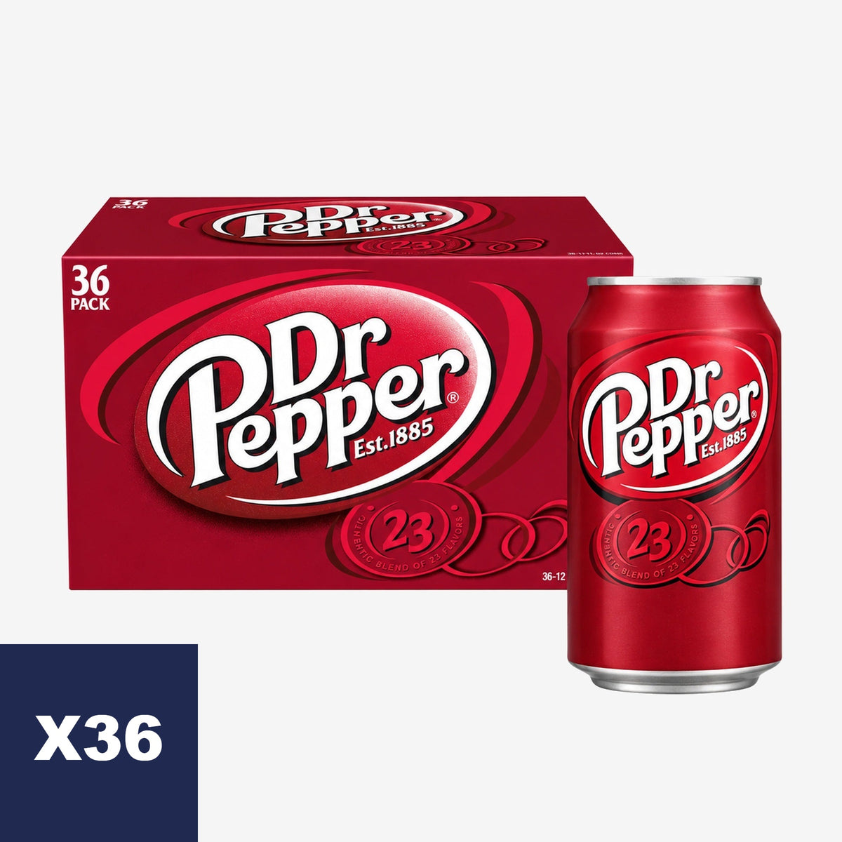 Bebida Lata Dr. Pepper 36 un x 355 ml