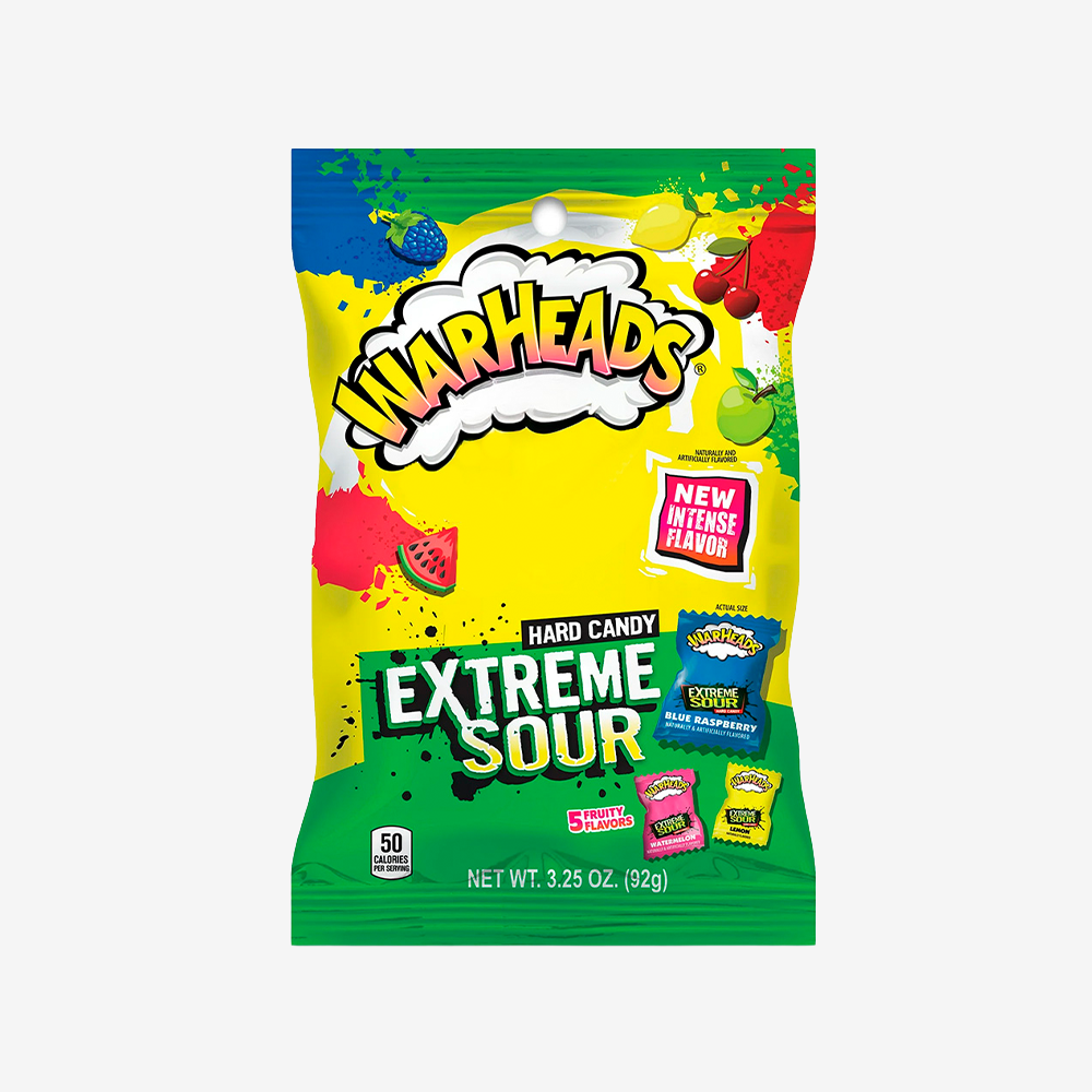 Caramelos Duros Extreme Sour Warheads 92 g