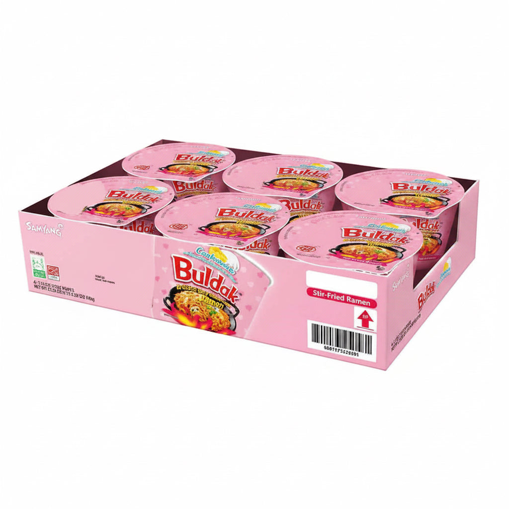 Sopas Carbonara Pollo Picante Buldak Samyang 6 un x 105 g