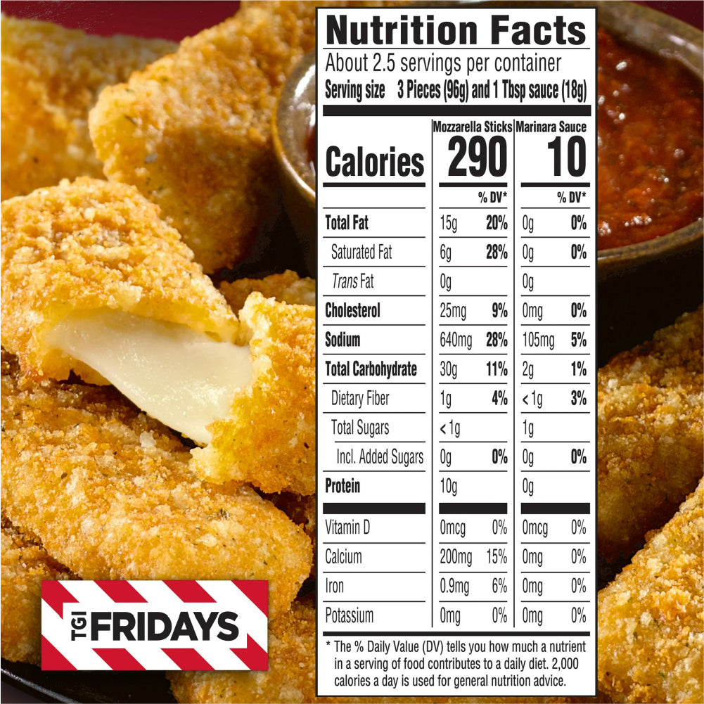 Palitos Mozzarella Marinara TGI Fridays 311 g
