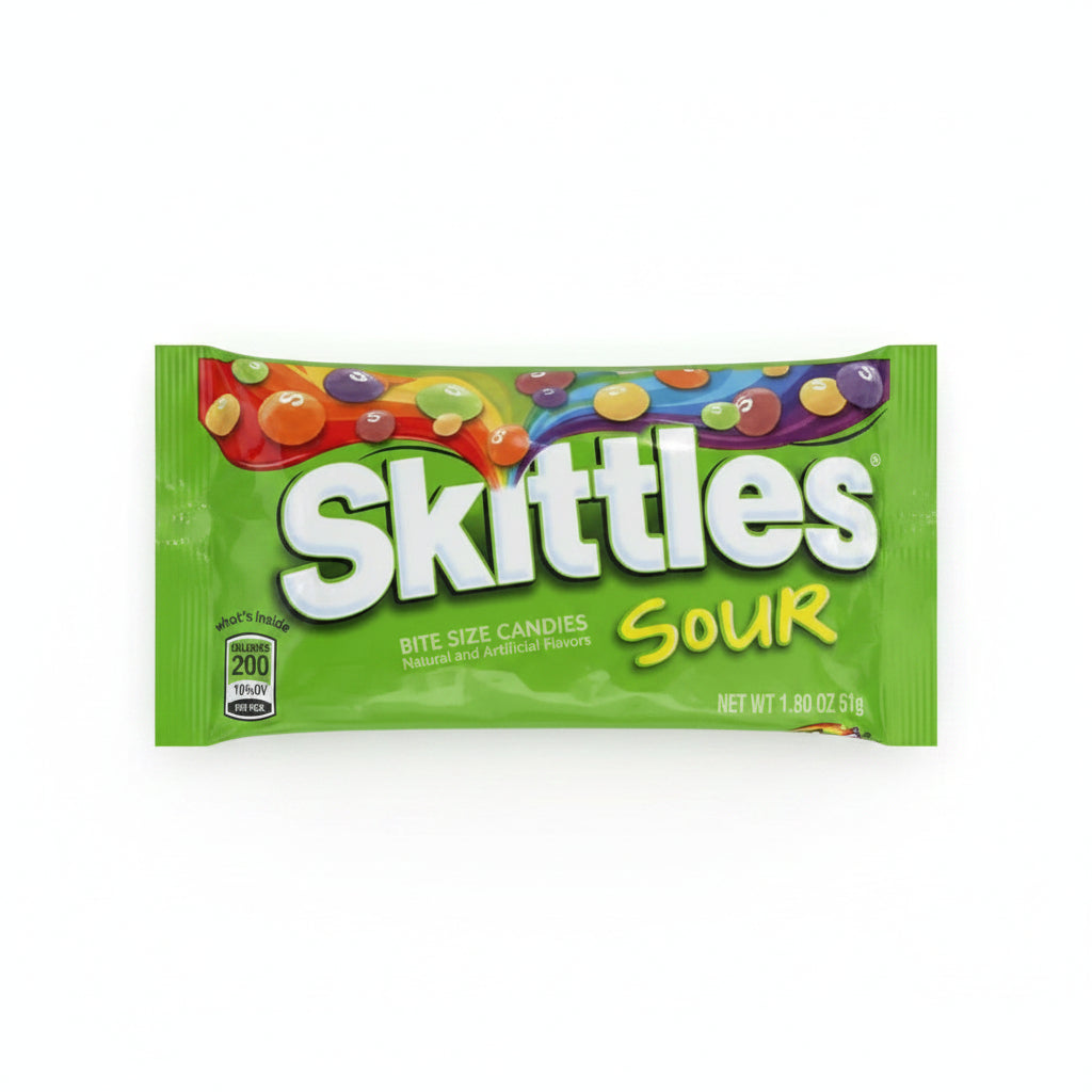 Masticables Sours Singles Skittles 24 x 51 g
