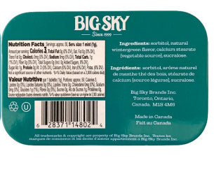 Mentas Wintergreen Big Sky 6 un x 50 g
