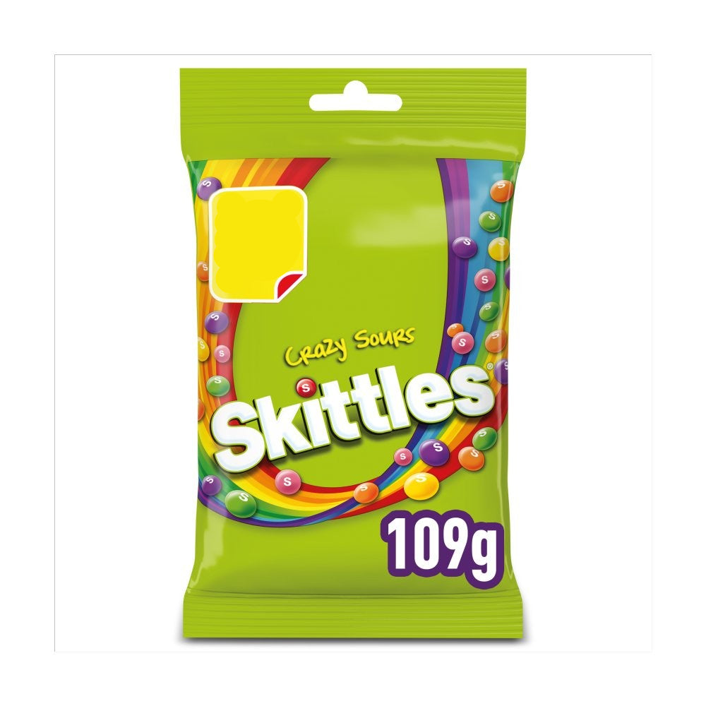 Masticables Crazy Sours Skittles 14 x 109 g