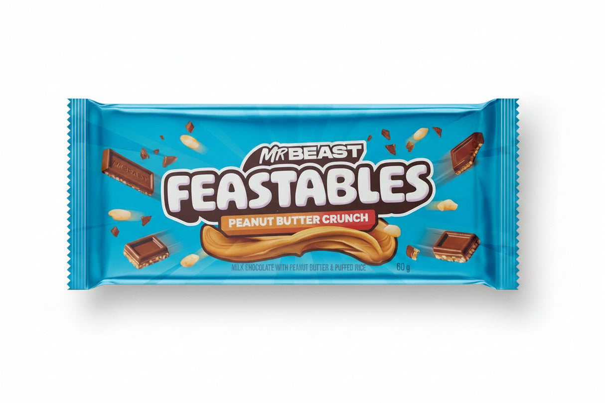 Barrita Mr. Beast Crunch Chocolate PB Feastables 60 g