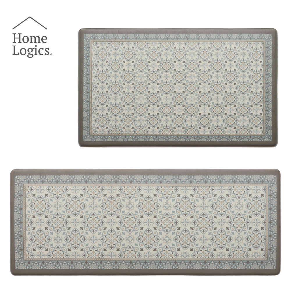 Set de 2 Alfombras Anti Fatiga Gris 12 mm Home Logics 1 un