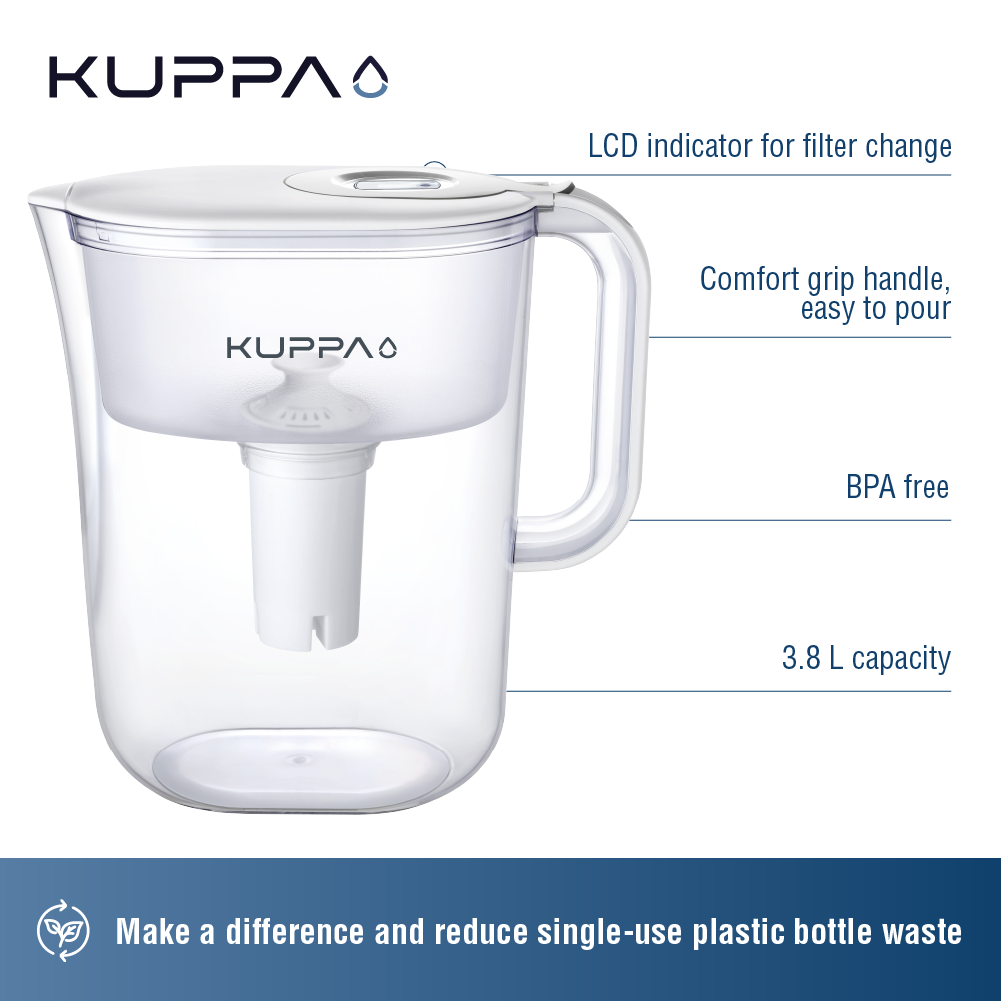 Jarro Agua 3.8 L Blanco Kuppa 1 un