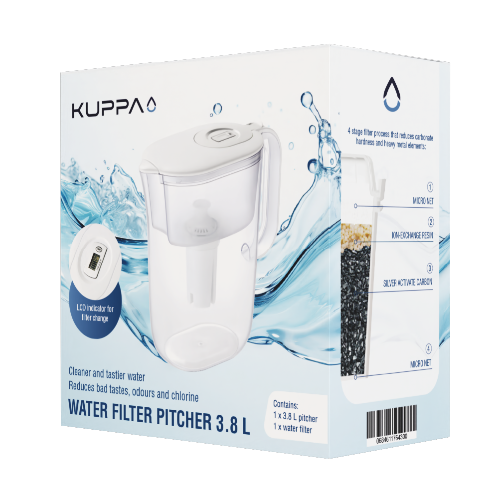 Jarro Agua 3.8 L Blanco Kuppa 1 un