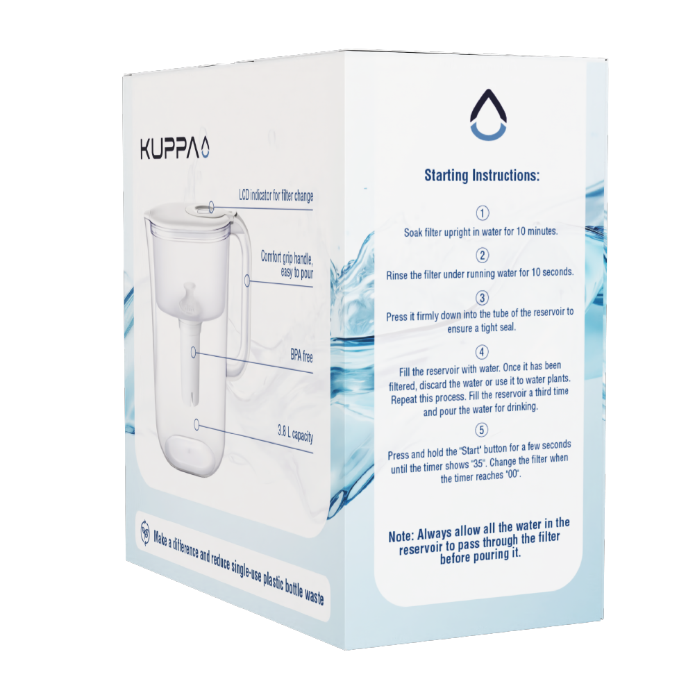 Jarro Agua 3.8 L Blanco Kuppa 1 un