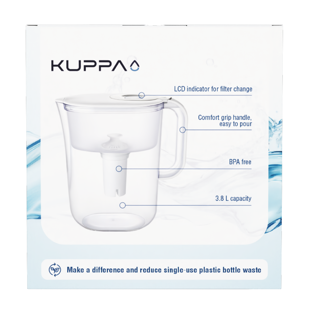 Jarro Agua 3.8 L Blanco Kuppa 1 un