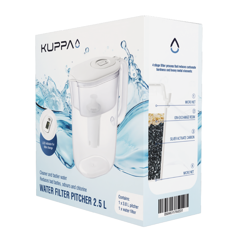 Jarro Agua 2.5 L Blanco Kuppa 1 un