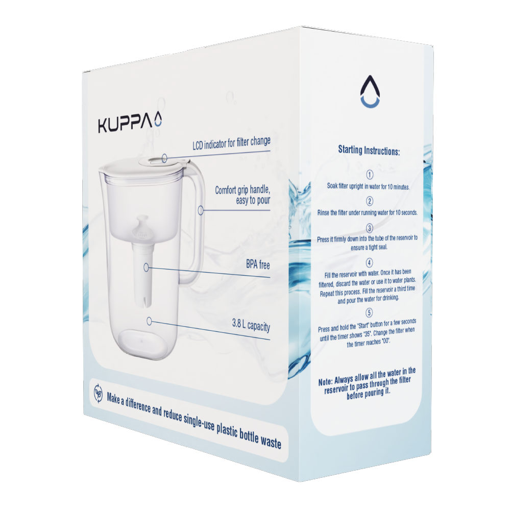 Jarro Agua 2.5 L Blanco Kuppa 1 un