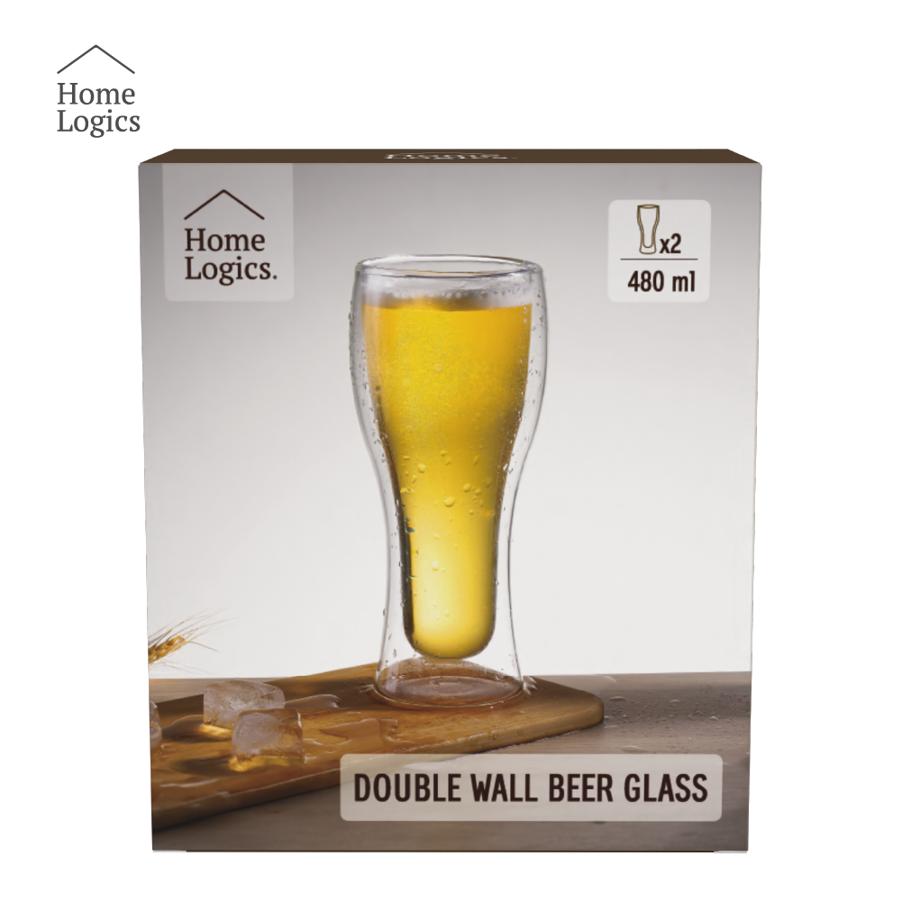 Set 2 Vasos Cerveza 480 ml Home Logics 2 un