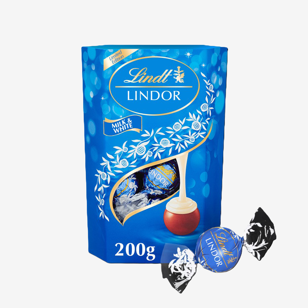 Chocolate Trufas Leche y Blanco Lindt 200 g