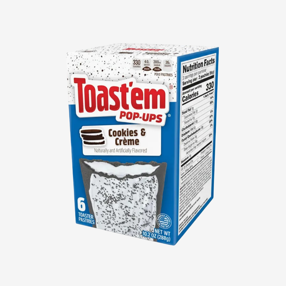 Pop-Ups Cookies and Cream Toast'Em 6 x 48 g