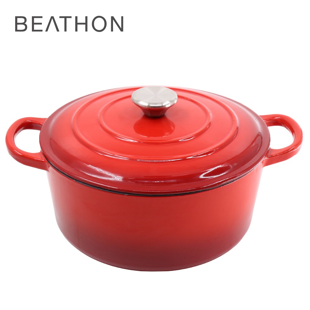 Olla Hierro Fundido Dutch Oven Red Beathon 1 un