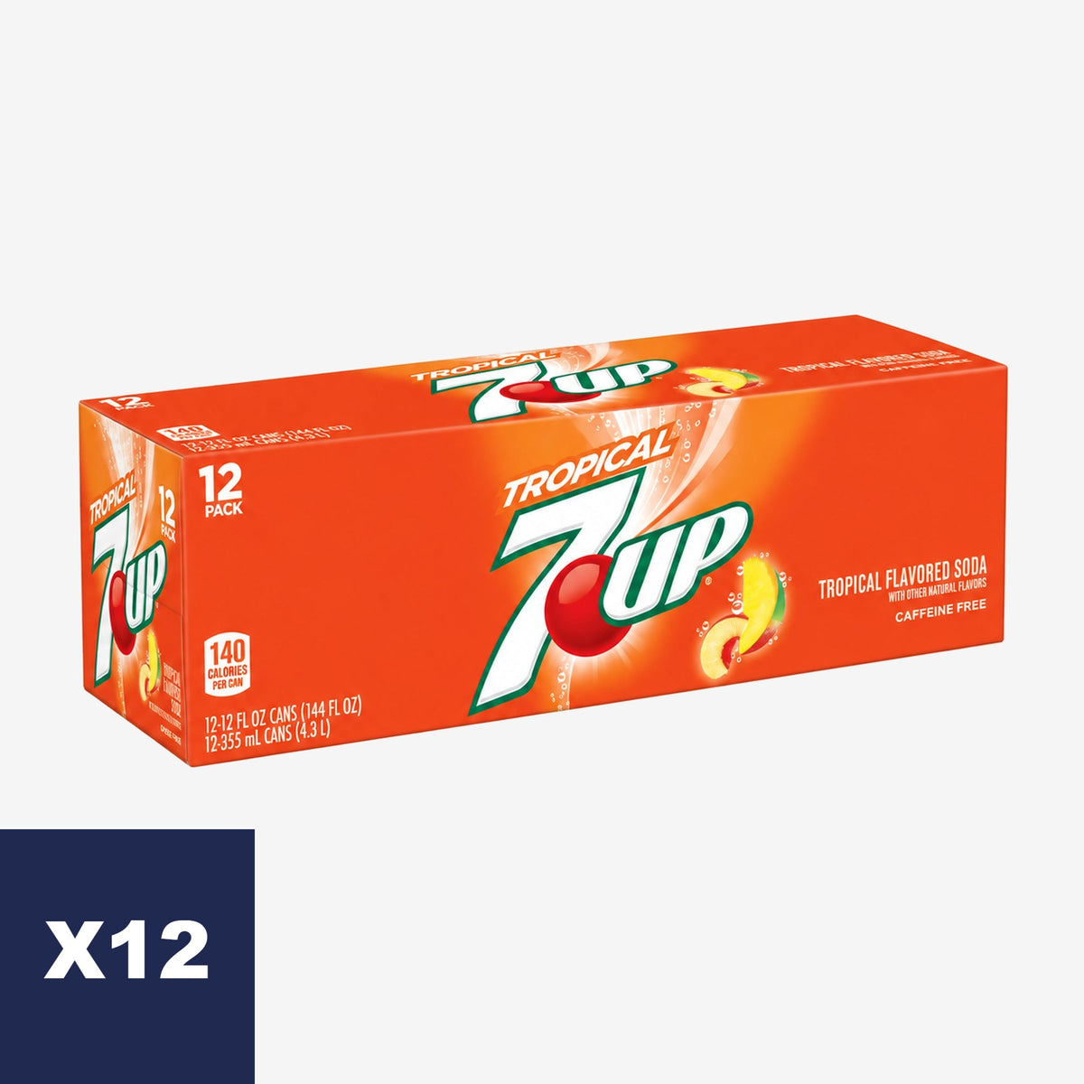 Bebidas Tropical Lata 7 Up 12 un x 355 ml