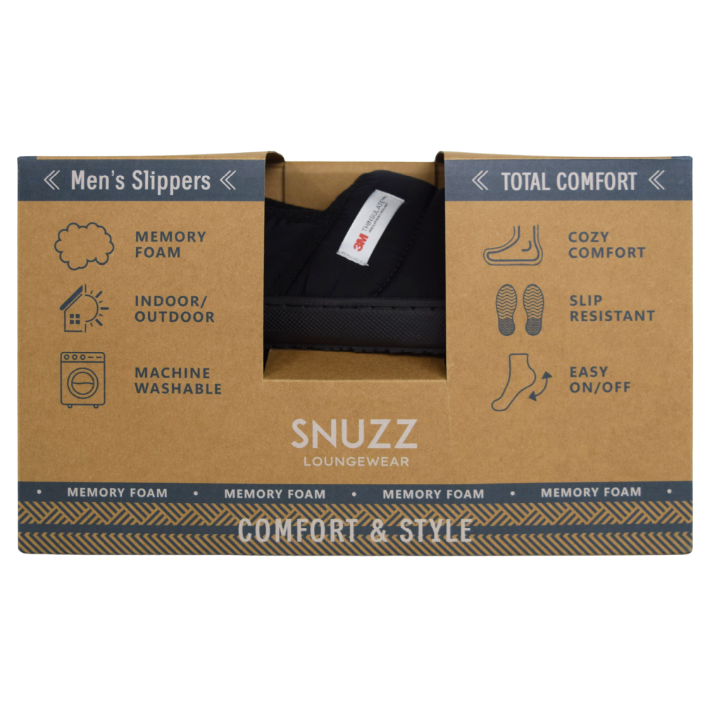 Pantuflas Hombre Malmo Black Snuzz 1 un