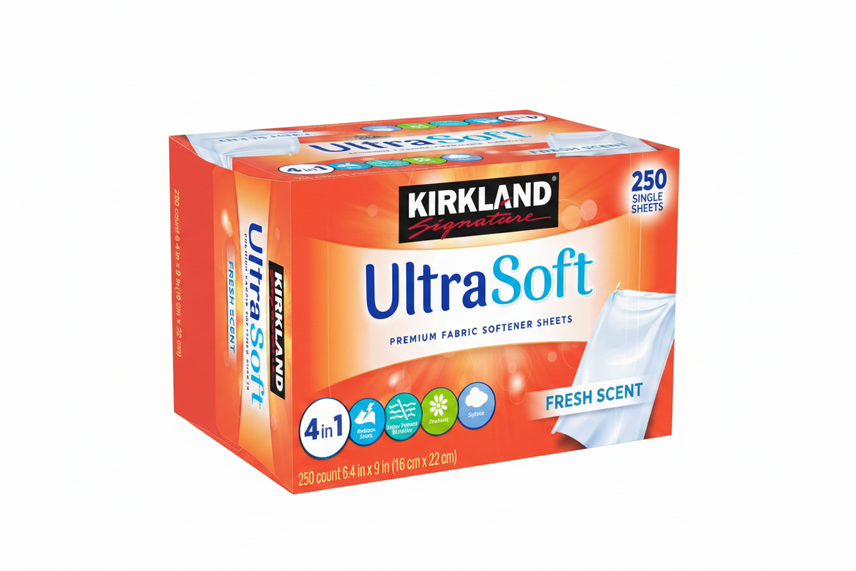 Hojas Suavizante para Secadora Kirkland 250 un